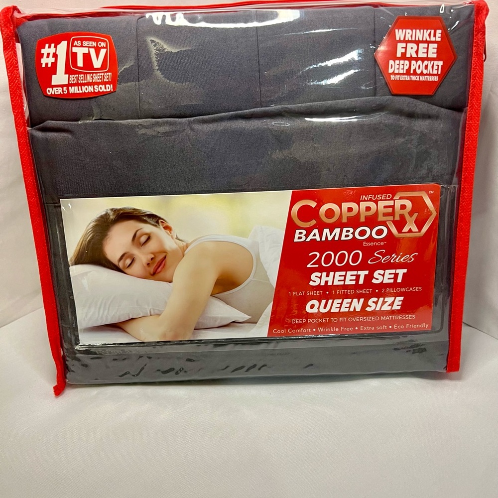 Copperx Bamboo Essence Infused 2000 Series Sheet Set